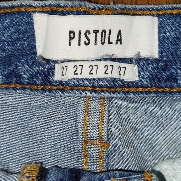 Pistola Distressed Ladies Cut Off  Shorts Size 27 Belt Loops - Picture 8 of 9